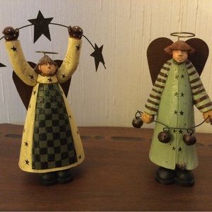 Vintage Williraye Country Angels, set of 2